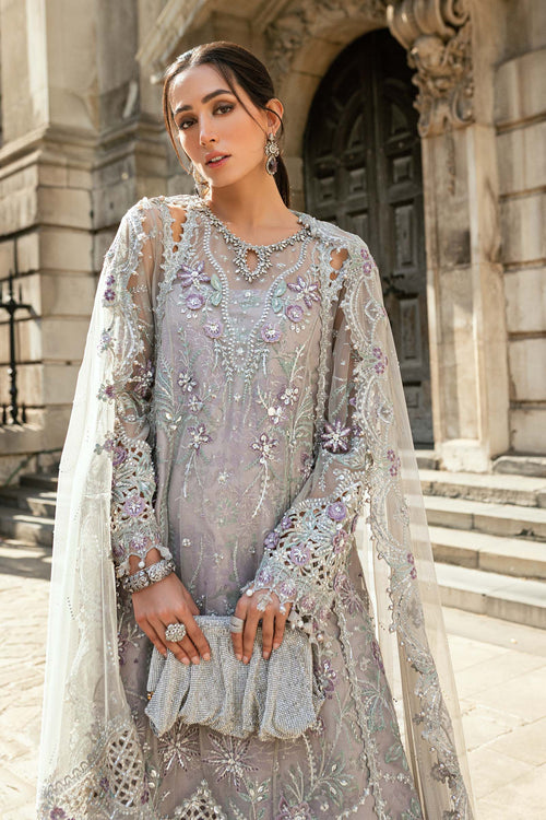3 Piece Embroidered Net Suit